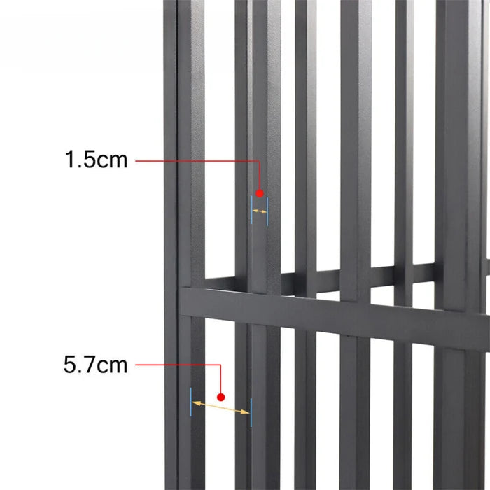 Mobile Heavy Duty Dog Crate with 3 Doors and Bottom Tray