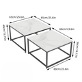 Modern Nesting Coffee Table Set