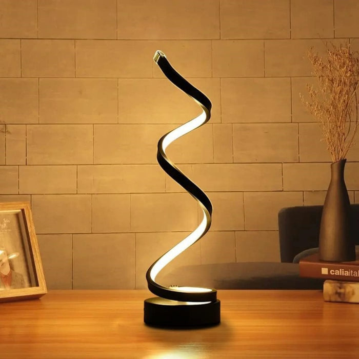 Modern Spiral Dimmable LED Table Lamp
