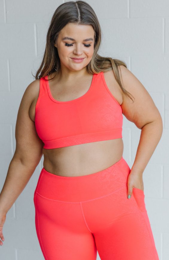 Momentum Sports Bra in Strawberry Snake (XS-L ONLY)