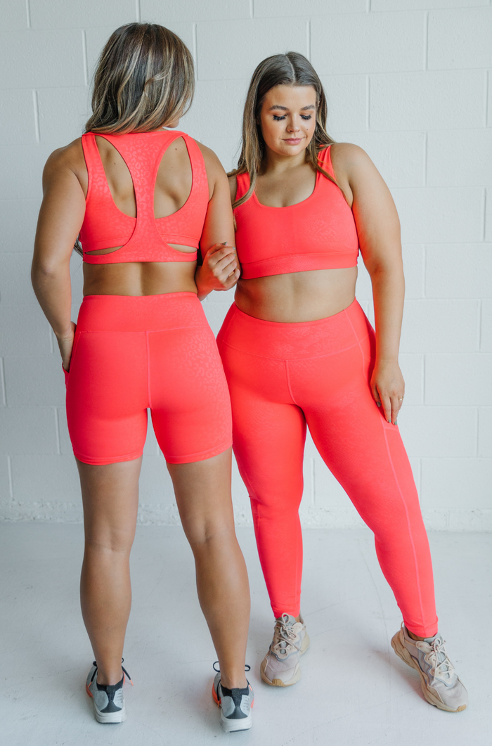 Momentum Sports Bra in Strawberry Snake (XS-L ONLY)