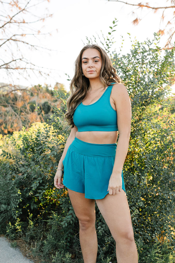 Momentum Sports Bra in Teal