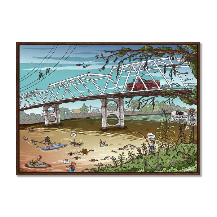 Canvas / A1 (594 x 841mm) Most Popular Size / Walnut