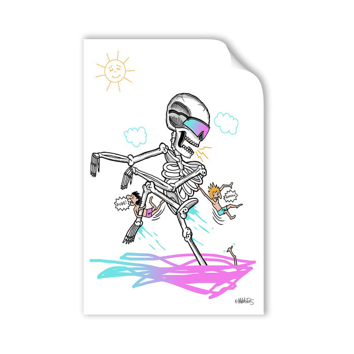 Mr Retro Bones Wall Decal