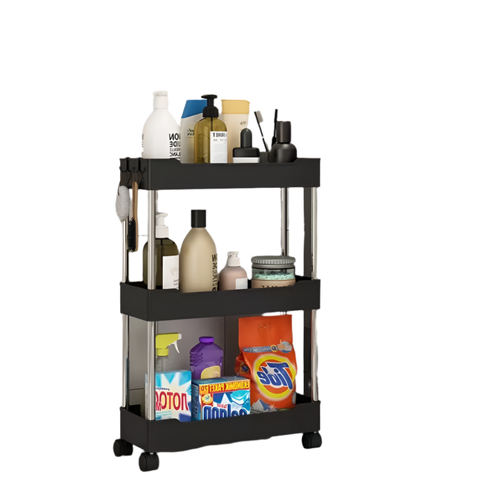 Multi-purpose Portable Bathroom Storage Rack on Wheels