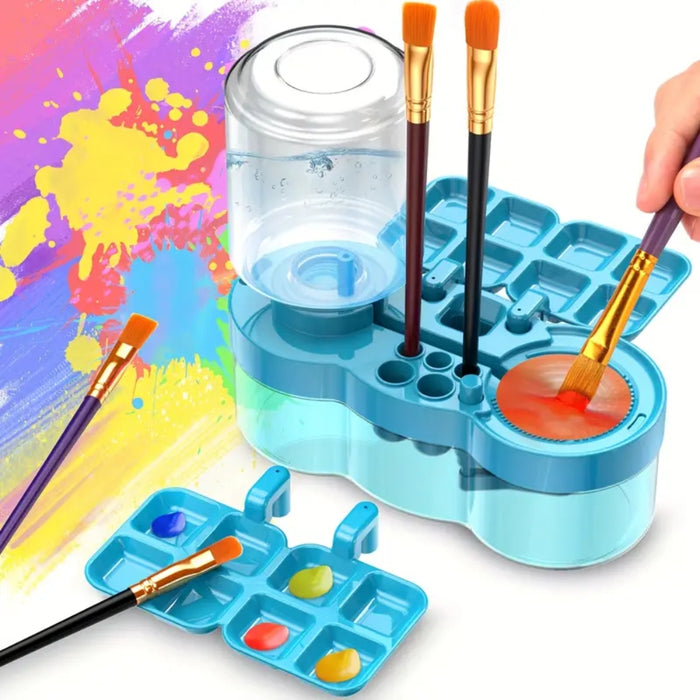 Paint Brush Cleaner with Paint Tray
