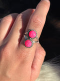 Native American, Hand-Made, Lab Opal & Sterling Silver Ring