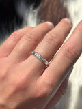 Native American, Hand-Made, Sterling Silver Stacker Ring