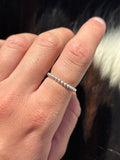 Native American, Hand-Made, Sterling Silver Stacker Ring