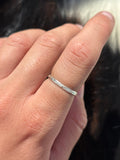 Native American, Hand-Made, Sterling Silver Stacker Ring