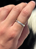 Native American, Hand-Made, Sterling Silver Stacker Ring