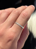 Native American, Hand-Made, Sterling Silver Stacker Ring