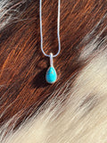 Native American, Hand-Made, Turquoise & Sterling Silver Necklace #10