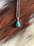 Native American, Hand-Made, Turquoise & Sterling Silver Necklace #11