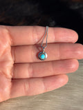 Native American, Hand-Made, Turquoise & Sterling Silver Necklace