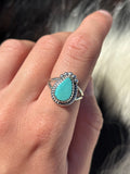 Native American, Hand-Made, Turquoise & Sterling Silver Ring