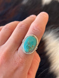 Native American, Hand-Made, Turquoise & Sterling Silver Ring