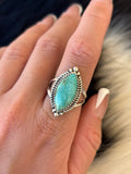 Native American, Hand-Made, Turquoise & Sterling Silver Ring