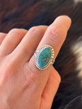 Native American, Hand-Made, Turquoise & Sterling Silver Ring