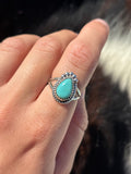 Native American, Hand-Made, Turquoise & Sterling Silver Ring
