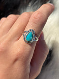 Native American, Hand-Made, Turquoise & Sterling Silver Ring