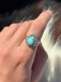 Native American, Hand-Made, Turquoise & Sterling Silver Ring