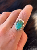 Native American, Hand-Made, Turquoise & Sterling Silver Ring
