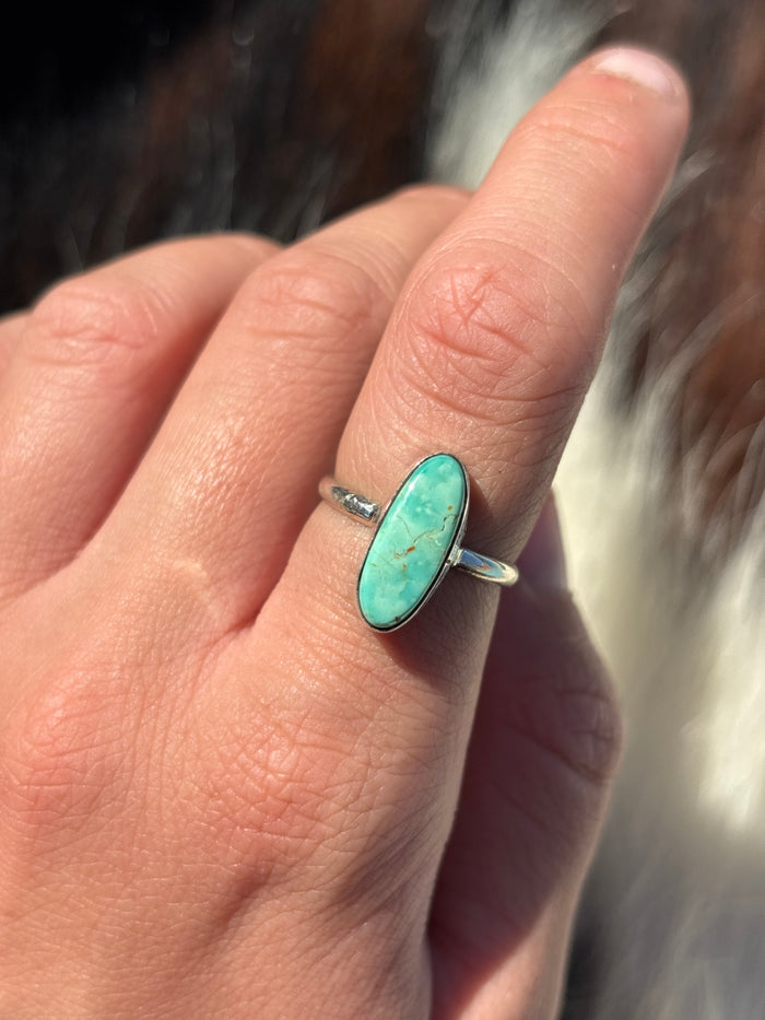 Native American, Hand-Made, Turquoise & Sterling Silver Ring