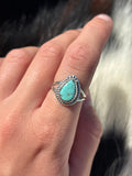 Native American, Hand-Made, Turquoise & Sterling Silver Ring