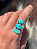 Native American, Hand-Made, Turquoise & Sterling Silver Ring