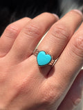 Native American, Hand-Made, Turquoise & Sterling Silver Ring