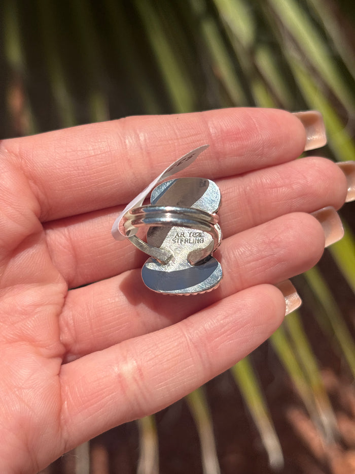 Native American, Hand-Made, Turquoise & Sterling Silver Ring