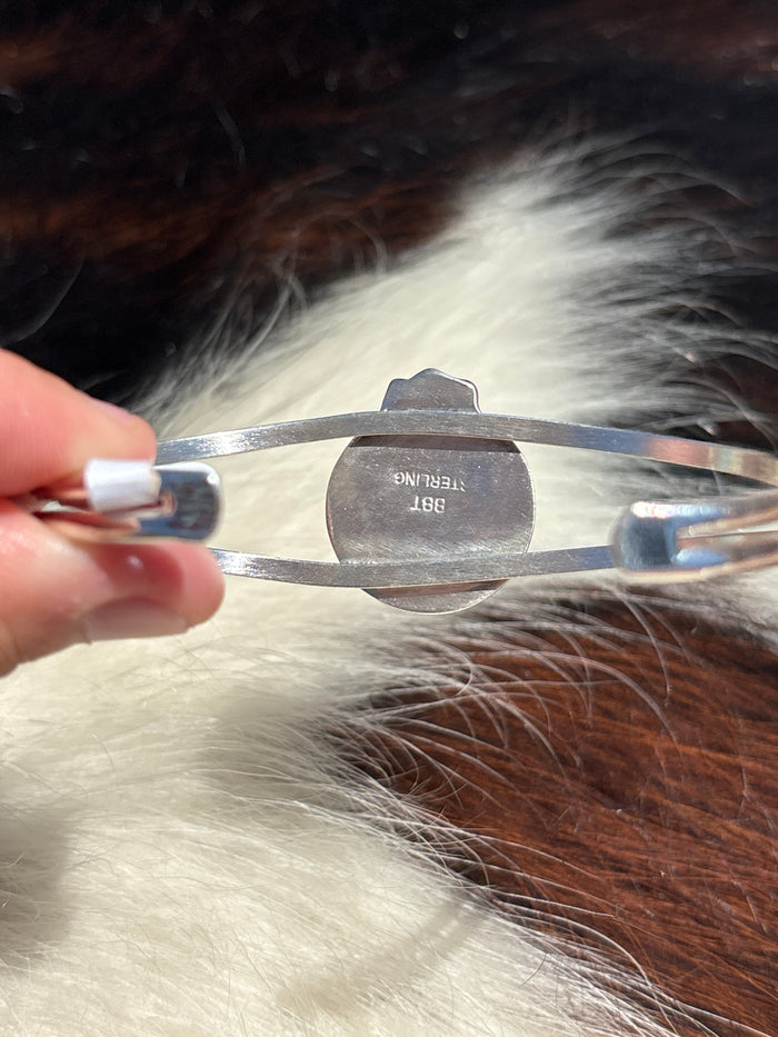 Native American, Handmade, Buffalo Nickel & Sterling Silver Cuff