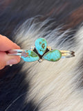 Native American, Handmade, Sierra Bella Turquoise & Sterling Silver Cuff