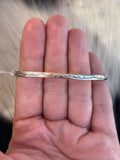 Native American, Handmade, Sterling Silver Stamped Cuff
