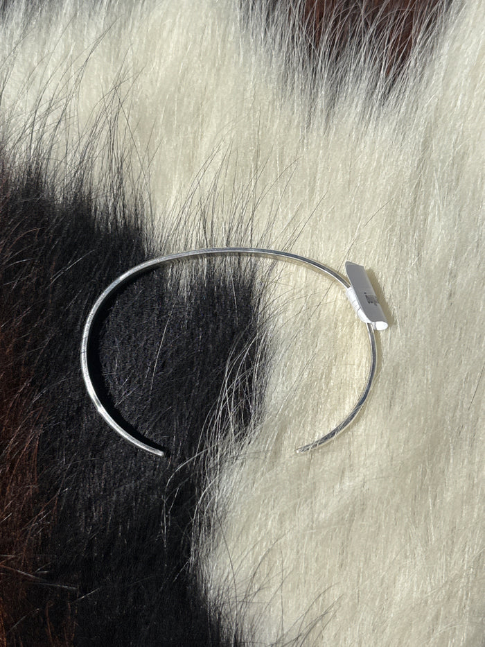 Native American, Handmade, Sterling Silver Stamped Cuff