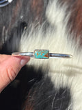 Native American, Handmade, Turquoise & Sterling Silver Cuff