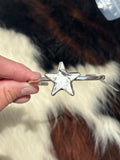 Native American, Handmade, White Buffalo & Sterling Silver Cuff