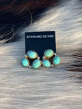 Native Made, Turquoise & Sterling Silver Earrings