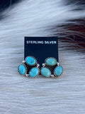 Native Made, Turquoise & Sterling Silver Earrings