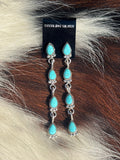 Native Made, Turquoise & Sterling Silver Earrings