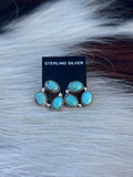 Native Made, Turquoise & Sterling Silver Earrings