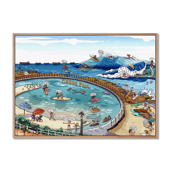 Canvas Print / A1 (594 x 841mm) Most Popular Size / Oak