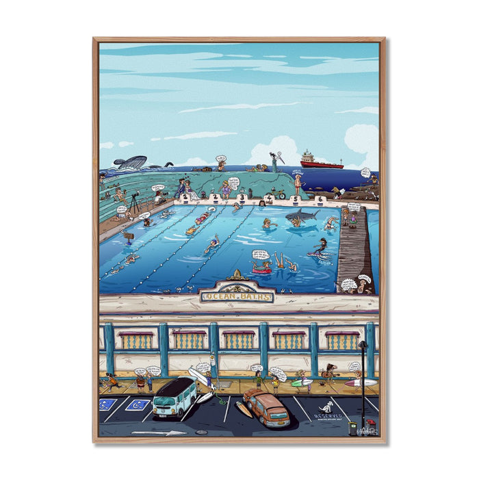 Canvas Print / A1 (594 x 841mm) Most Popular Size / Oak