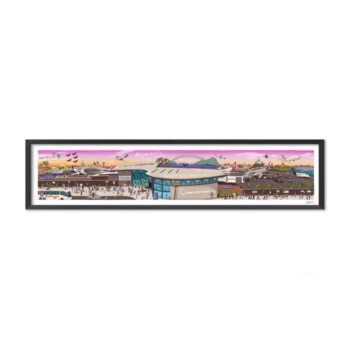 Fine Art Print 353mm x 1650mm / Black