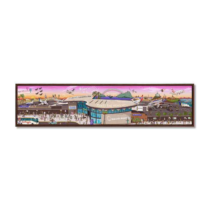 Canvas Print 310mm x 1750 / Walnut