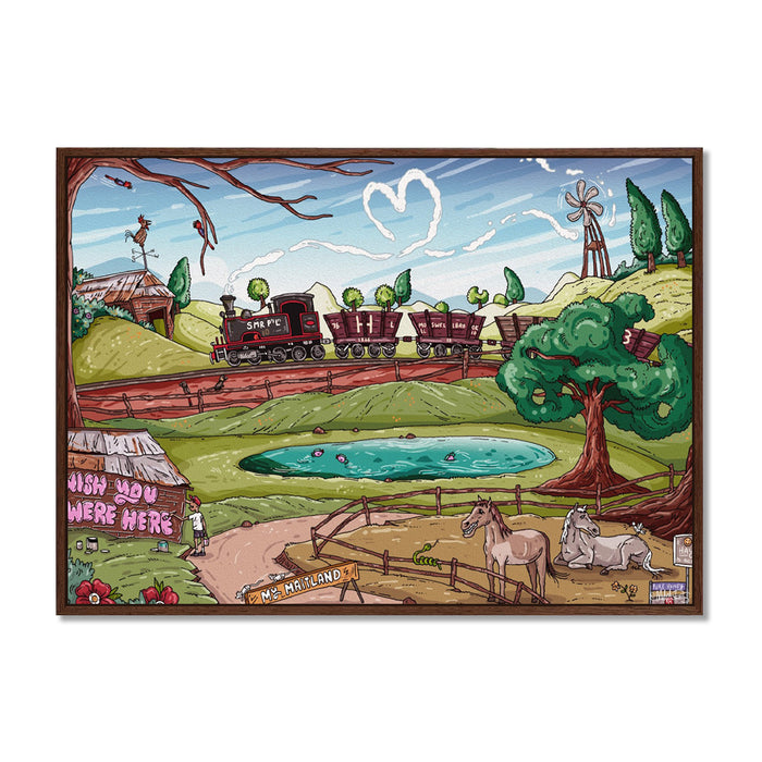Canvas / A1 (594 x 841mm) Most Popular Size / Walnut