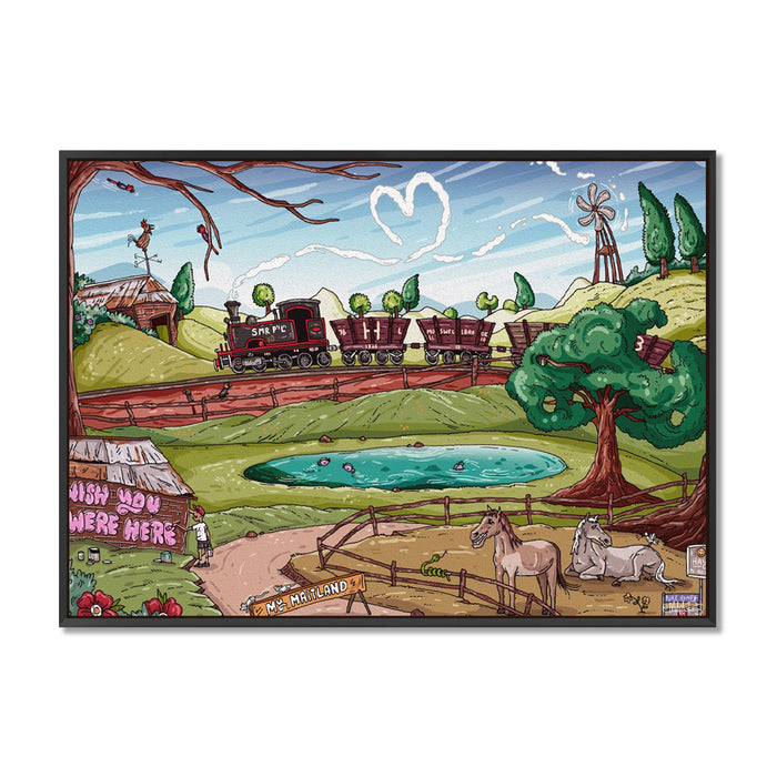 Canvas / A1 (594 x 841mm) Most Popular Size / Black