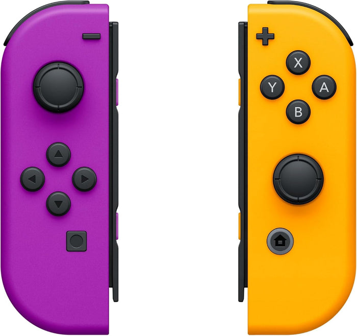 Nintendo Switch Joy-Con Controller Pair Neon Purple/Orange Motion Control & HD Rumble
