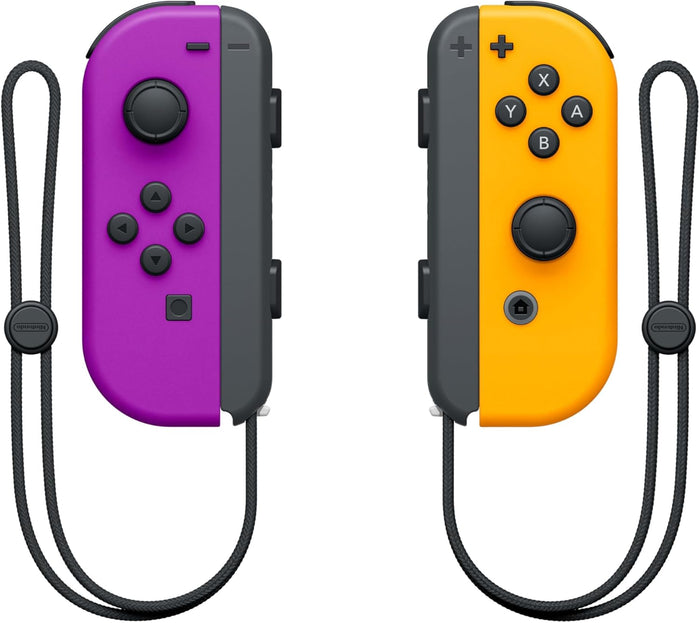 Nintendo Switch Joy-Con Controller Pair Neon Purple/Orange Motion Control & HD Rumble